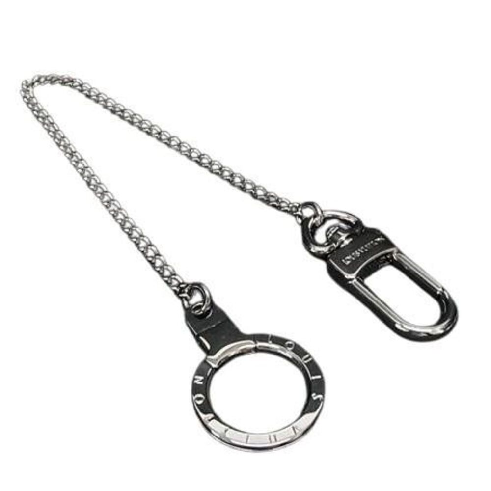 LOUIS VUITTON Keyring Chaine Ancre Wallet Chain M58035 Silver Metal Men's Wom...